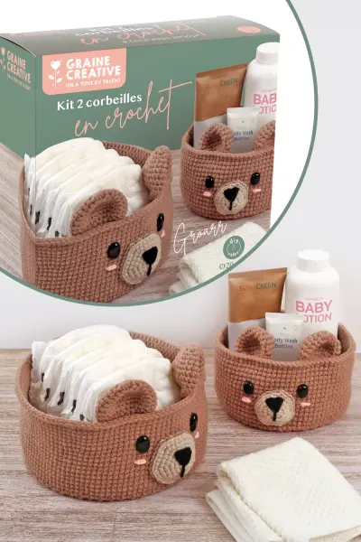 Medvés horgoló DIY szett | Graine Créative